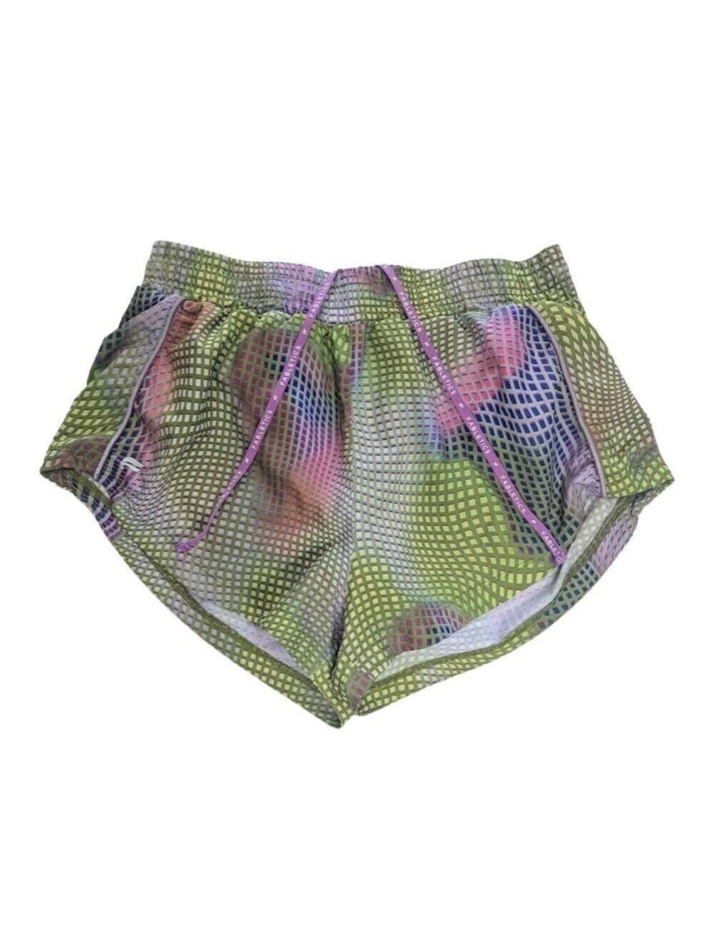 Fabletics Full Speed Mid-Rise Run Shorts Melted Matrix Cosmic Size Small